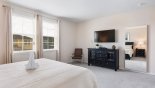 Spacious rental Solara Resort Villa in Orlando complete with stunning Master bedroom #2 with wall mounted LCD cable TV