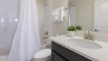 Majesty Palm 9 Villa rental near Disney with Family bathroom #3 with bath & shower over