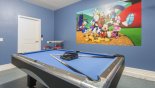 Games room with pool table & table foosball - www.iwantavilla.com is your first choice of Villa rentals in Orlando direct with owner