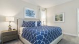 Ground floor master bedroom #1 with king sized bed with this Orlando Villa for rent direct from owner