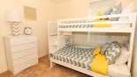 Bedroom 3 with bunk beds (twin over full-size) from St Augustine 1 Villa for rent in Orlando