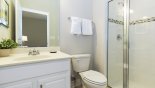 Ensuite bathroom #3 with walk-in shower - www.iwantavilla.com is your first choice of Villa rentals in Orlando direct with owner