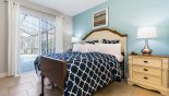 Villa rentals near Disney direct with owner, check out the Accessible master bedroom #1 with king sized bed (2 joined singles, 1 single is a special Hi-Lo bed