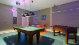 Villa rentals near Disney direct with owner, check out the Games room with pool table, table foosball and ball pond