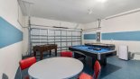Games room with pool table, air hockey & table foosball from Belize 1 Villa for rent in Orlando