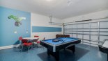 Villa rentals in Orlando, check out the Games room with pool table, air hockey & table foosball