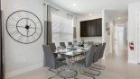 Villa rentals in Orlando, check out the Dining area viewed towards entrance foyer