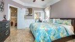 Villa rentals in Orlando, check out the Master bedroom with built-in wardrobe
