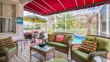 Orlando Villa for rent direct from owner, check out the View of pool from covered lanai