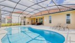 Orlando Villa for rent direct from owner, check out the View of pool towards covered lanai