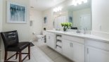 Villa rentals in Orlando, check out the Jack & Jill bathroom #2  with bath & shower over