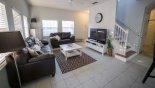 Townhouse rentals in Orlando, check out the Living room with large LCD cable TV & DVD player