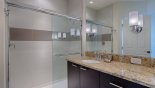 Townhouse rentals near Disney direct with owner, check out the Master ensuite bathroom with large walk-in shower
