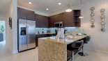 Kitchen breakfast bar with 2 bar stools from Adalia 2 Townhouse for rent in Orlando