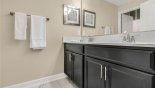 Family bathroom #2 with separate walk-in shower & WC with this Orlando Townhouse for rent direct from owner
