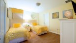 Villa rentals in Orlando, check out the Twin bedroom #5 with LCD cable TV