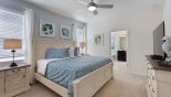 Villa rentals in Orlando, check out the Ground floor master suite #1 with king sized bed
