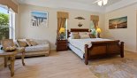 Villa rentals in Orlando, check out the Master bedroom with super king sized bed