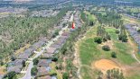 Aerial view of villa (arrowed) - www.iwantavilla.com is the best in Orlando vacation Villa rentals