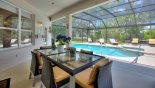 Villa rentals in Orlando, check out the View of pool from private lanai
