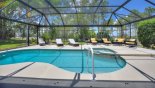 Sunny north-west facing extended pool deck gets the sun all day - www.iwantavilla.com is the best in Orlando vacation Villa rentals