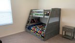 Bedroom #4 with bunk bed (twin over full-size) plus trundle bed (sleeps 4 children) from Providence rental Villa direct from owner