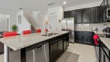 Villa rentals near Disney direct with owner, check out the Fully fitted kitchen with island unit with undercounter dishwasher