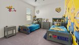 Spacious rental Providence Villa in Orlando complete with stunning Bedroom #6 with twin beds & Minion theming