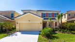 Spacious rental Solterra Resort Villa in Orlando complete with stunning View of villa from street