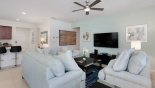 Villa rentals near Disney direct with owner, check out the Family room with comfortable seating to watch the TV