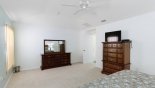 Orlando Villa for rent direct from owner, check out the Master bedroom with large LCD cable TV