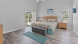 Villa rentals near Disney direct with owner, check out the Master bedroom with king sized bed & views & private access onto pool deck