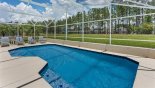 Sunny east facing pool with conservation woodland views - www.iwantavilla.com is the best in Orlando vacation Villa rentals