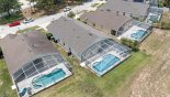Aerial view of rear of villa with this Orlando Villa for rent direct from owner