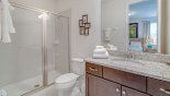 Hawthorne 1 Villa rental near Disney with Master #8 ensuite bathroom with walk-in shower, single sink & WC