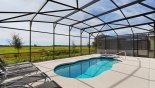 Spacious rental Solterra Resort Villa in Orlando complete with stunning Pool deck with 5 sun loungers