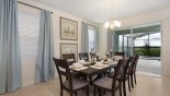 Dining area with seating for 8 persons - www.iwantavilla.com is your first choice of Villa rentals in Orlando direct with owner
