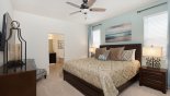 Ground floor master Bedroom #1 with king sized bed from Solterra Resort rental Villa direct from owner