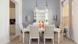 Dining room with seating for 6 persons from Solterra Resort rental Villa direct from owner