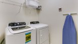 Spacious rental Solterra Resort Villa in Orlando complete with stunning Laundry room with washer, dryer, iron & ironing board