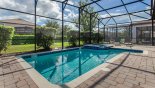 Villa rentals in Orlando, check out the South facing pool & spa with reasonable distance from rear neighbours