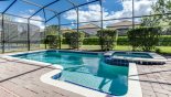 Extended pool deck gets the sun all day - www.iwantavilla.com is the best in Orlando vacation Villa rentals