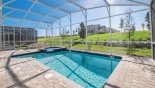South facing pool & spa with open views - www.iwantavilla.com is the best in Orlando vacation Villa rentals