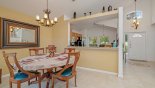 Sandlewood 3 Villa rental near Disney with Dining area with solid wood dining table & 6 comfortable chairs