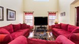 St Vincent Sound 6 Villa rental near Disney with Family room with  large LCD cable TV and DVD player