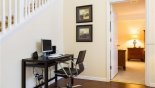 Villa rentals near Disney direct with owner, check out the Computer workstation in family room through to Master #1