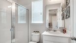 Laguna + 2 Villa rental near Disney with Jack & Jill bathroom #2 with walk-in shower, single vanity & WC