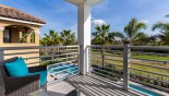 Spacious rental Reunion Resort Villa in Orlando complete with stunning Great views from master #1 private balcony