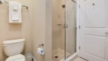 Master #2 ensuite bathroom showing walk-in shower & WC from Delight 2 Townhouse for rent in Orlando