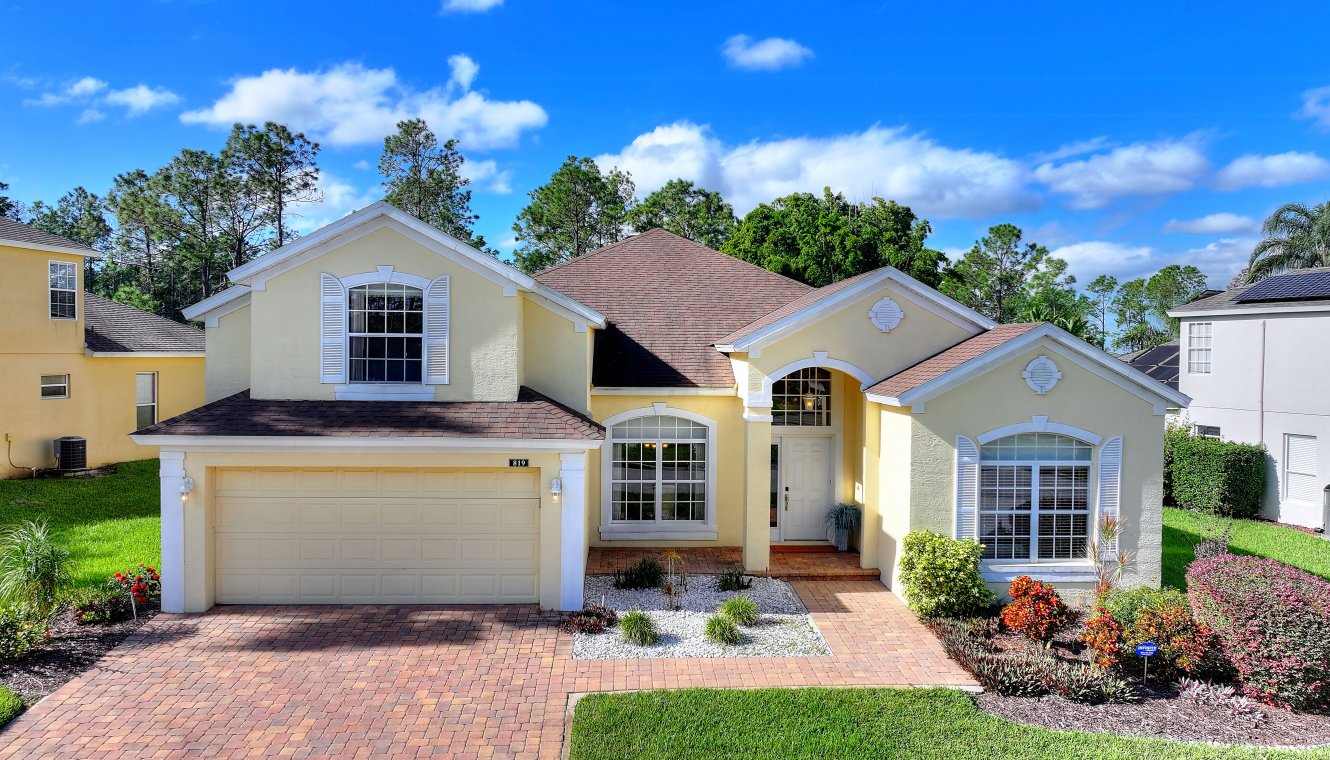 View of villa from street